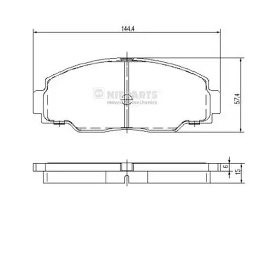 накладки NIPPARTS J3602079