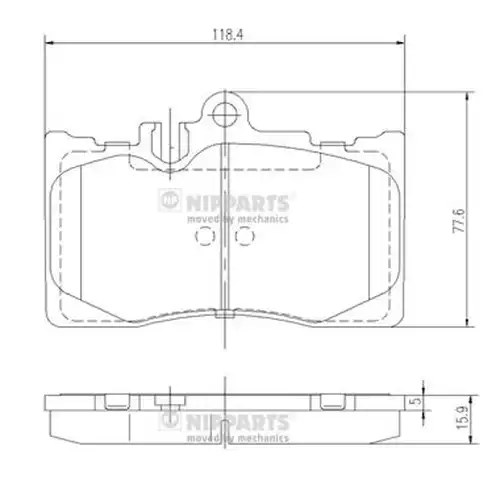 накладки NIPPARTS J3602111