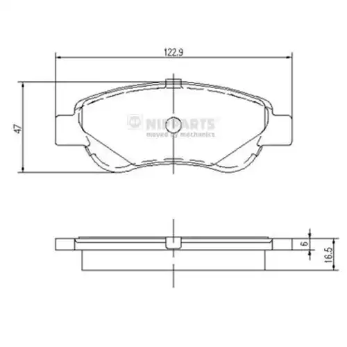 накладки NIPPARTS J3602122