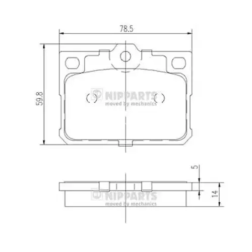 накладки NIPPARTS J3603010