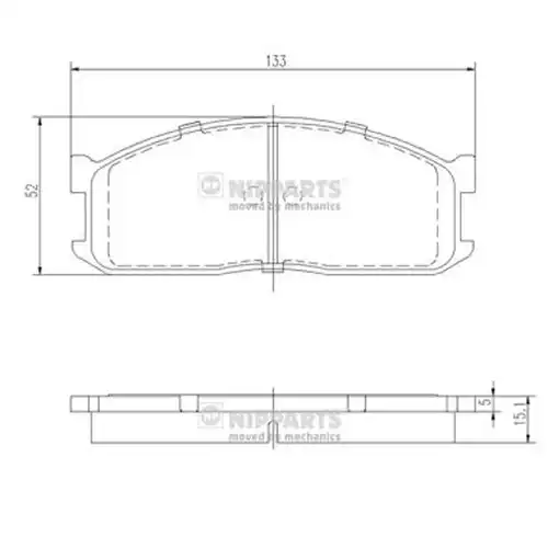 накладки NIPPARTS J3603025