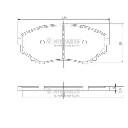 накладки NIPPARTS J3603046