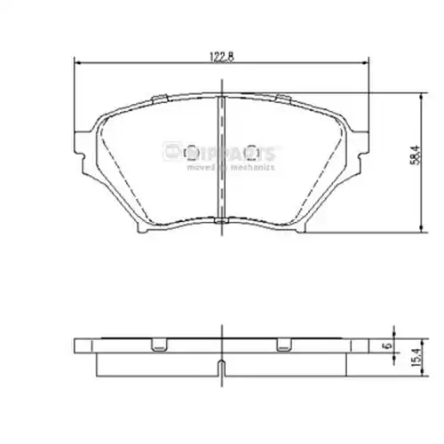 накладки NIPPARTS J3603052