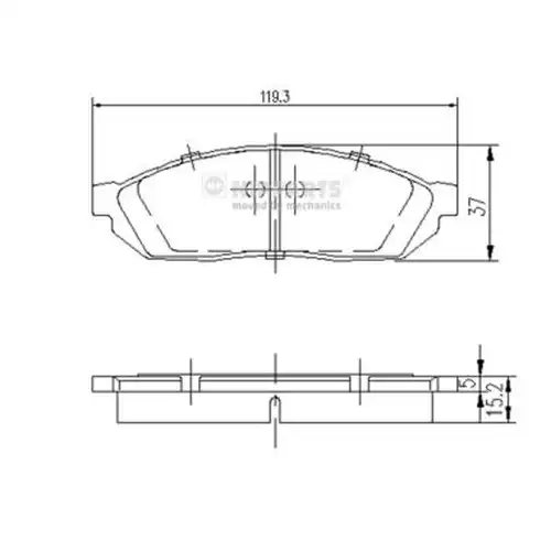 накладки NIPPARTS J3604004