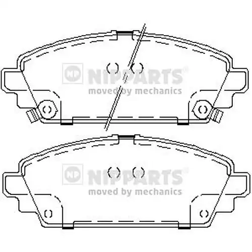 накладки NIPPARTS J3604048