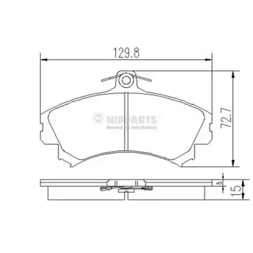 накладки NIPPARTS J3605036