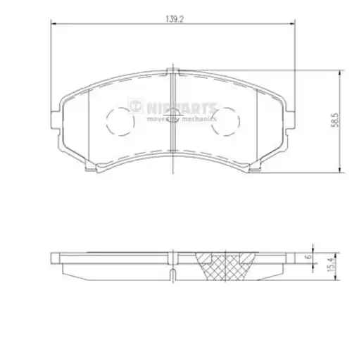 накладки NIPPARTS J3605039