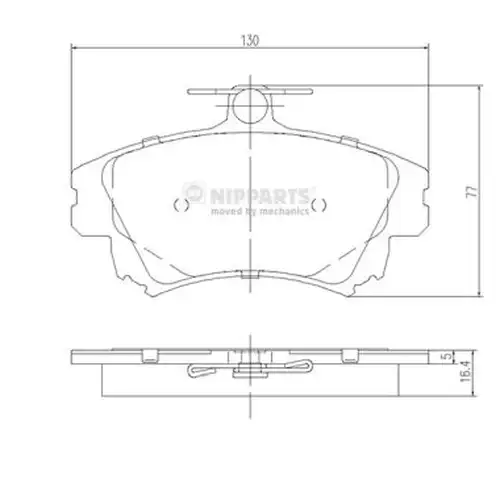 накладки NIPPARTS J3605042