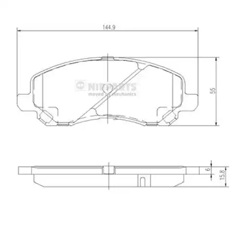 накладки NIPPARTS J3605046