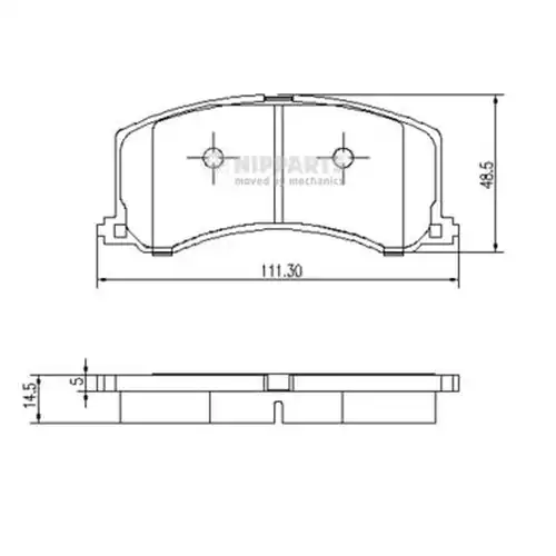 накладки NIPPARTS J3608016