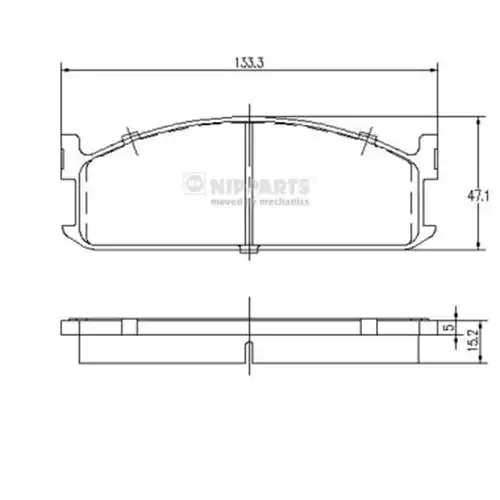 накладки NIPPARTS J3609002