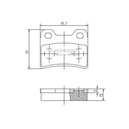 накладки NIPPARTS J3610303