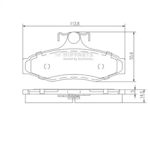 накладки NIPPARTS J3610900