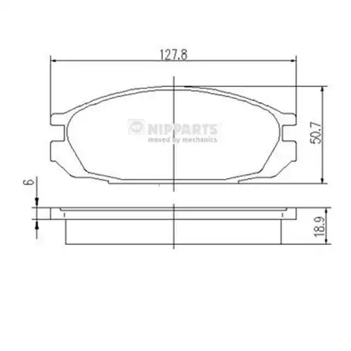 накладки NIPPARTS J3611032