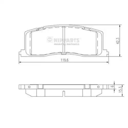 накладки NIPPARTS J3612011