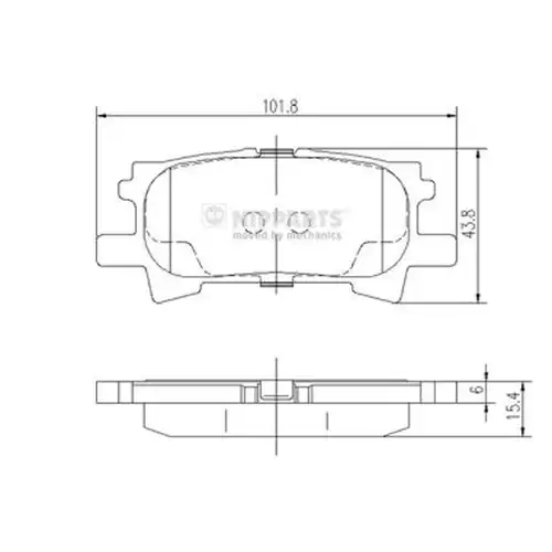 накладки NIPPARTS J3612031