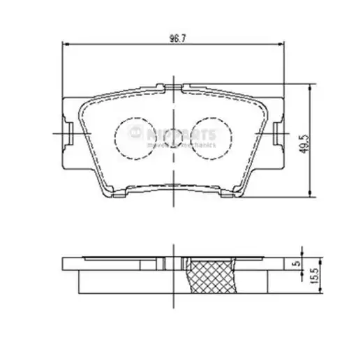 накладки NIPPARTS J3612035