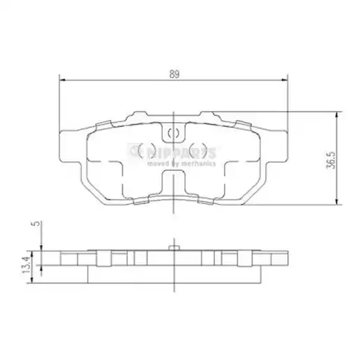 накладки NIPPARTS J3614007