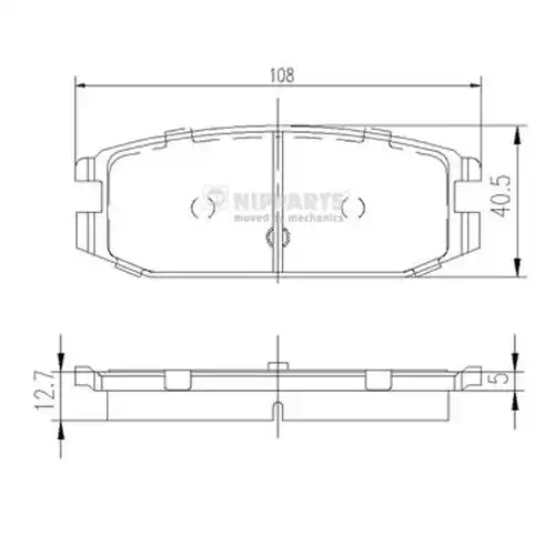 накладки NIPPARTS J3615009