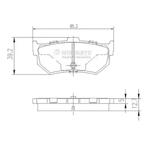 накладки NIPPARTS J3618000