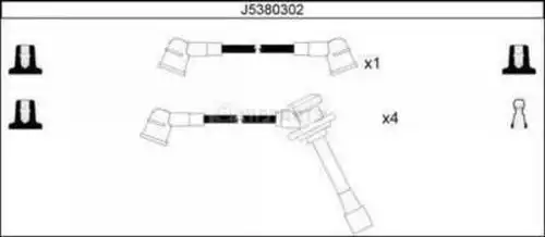 комплект запалителеи кабели NIPPARTS J5380302