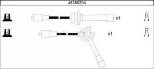 комплект запалителеи кабели NIPPARTS J5380304