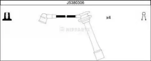 комплект запалителеи кабели NIPPARTS J5380306