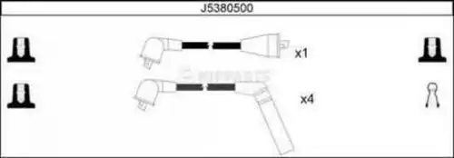 комплект запалителеи кабели NIPPARTS J5380500