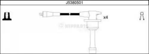 комплект запалителеи кабели NIPPARTS J5380501