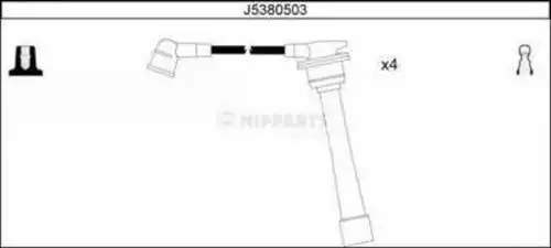 комплект запалителеи кабели NIPPARTS J5380503