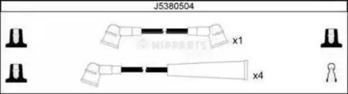 комплект запалителеи кабели NIPPARTS J5380504