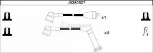 комплект запалителеи кабели NIPPARTS J5380507