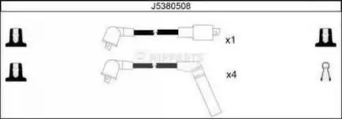 комплект запалителеи кабели NIPPARTS J5380508