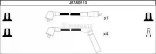 комплект запалителеи кабели NIPPARTS J5380510