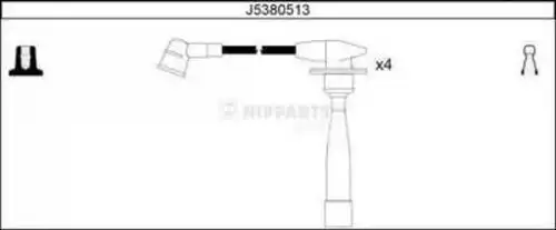 комплект запалителеи кабели NIPPARTS J5380513