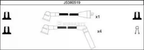 комплект запалителеи кабели NIPPARTS J5380519