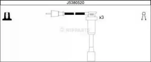 комплект запалителеи кабели NIPPARTS J5380520