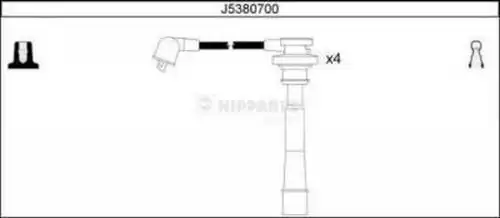 комплект запалителеи кабели NIPPARTS J5380700