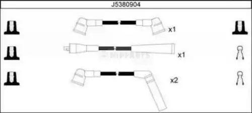 комплект запалителеи кабели NIPPARTS J5380904