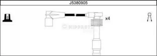 комплект запалителеи кабели NIPPARTS J5380905