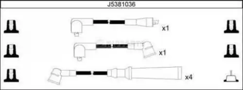 комплект запалителеи кабели NIPPARTS J5381036