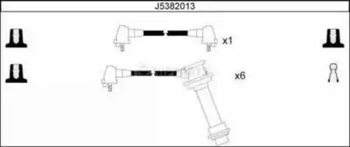 комплект запалителеи кабели NIPPARTS J5382013