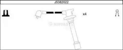 комплект запалителеи кабели NIPPARTS J5382022