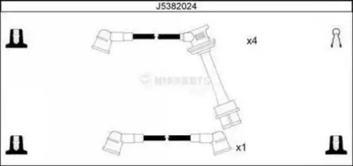 комплект запалителеи кабели NIPPARTS J5382024