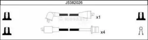 комплект запалителеи кабели NIPPARTS J5382026