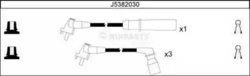 комплект запалителеи кабели NIPPARTS J5382030