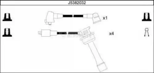 комплект запалителеи кабели NIPPARTS J5382032