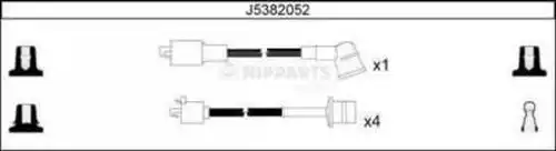 комплект запалителеи кабели NIPPARTS J5382052