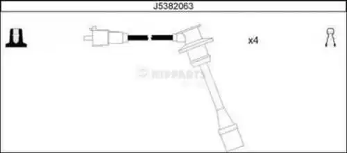 комплект запалителеи кабели NIPPARTS J5382063