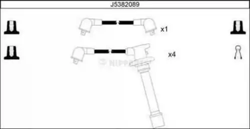 комплект запалителеи кабели NIPPARTS J5382089